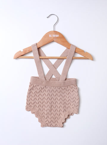 Knitted Bloomers With Straps BR
